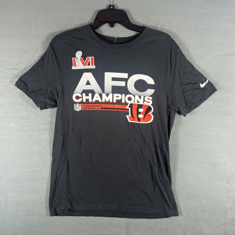 Nike Cincinnati Bengals AFC Champions Super Bowl LVI T-Shirt Women's Gray S